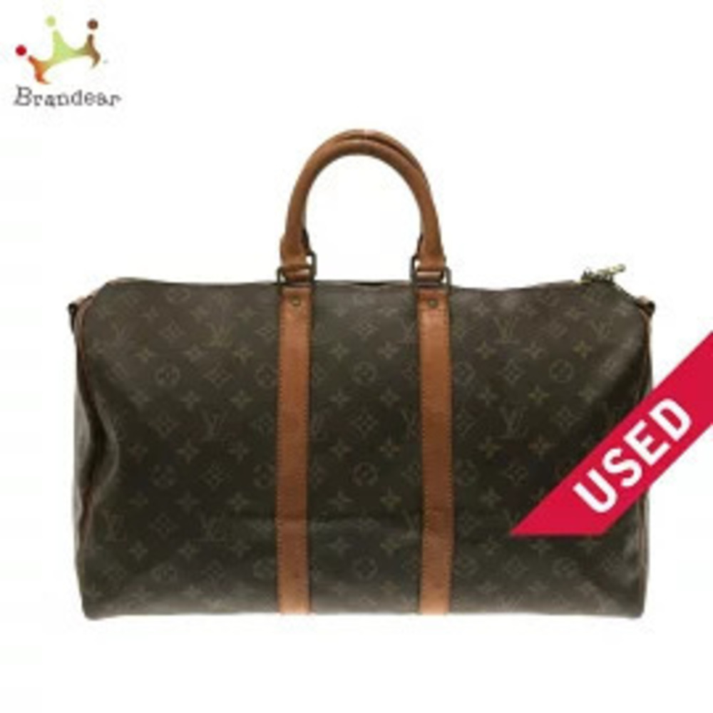 LOUIS VUITTON Keepall Bandouliere Boston Bag Monogram Canvas